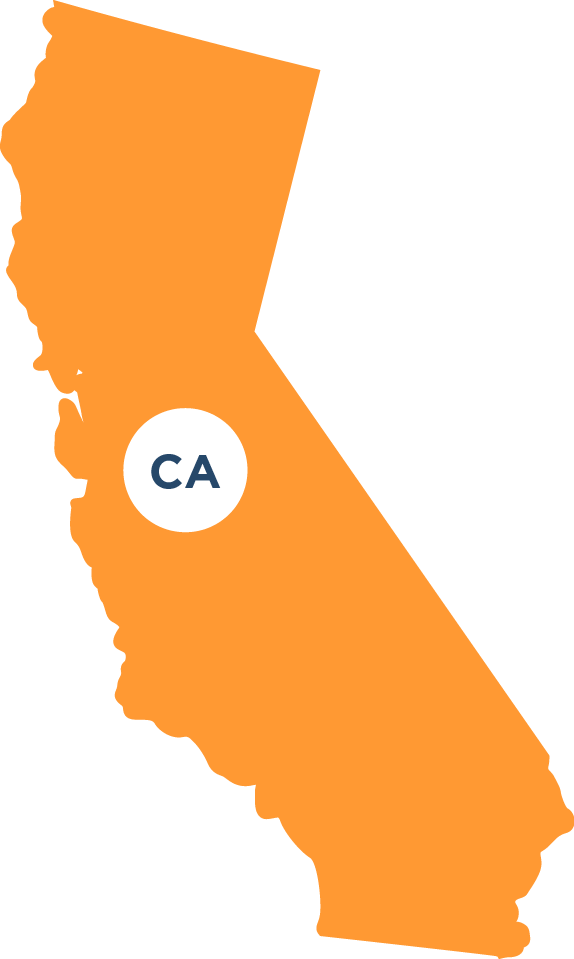 California State Outlinewith Abbreviation PNG Image