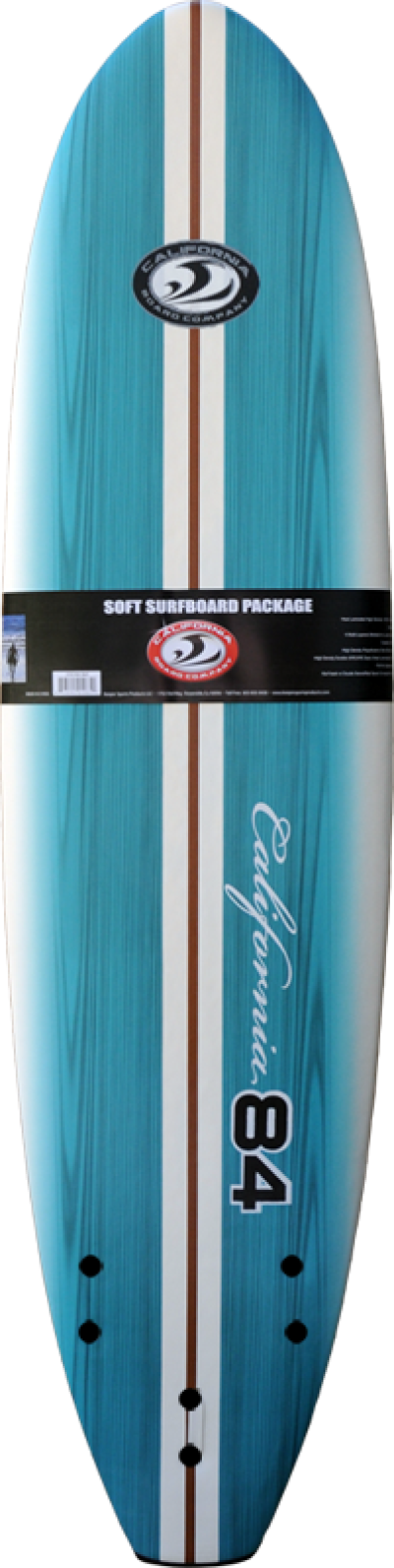 California84 Soft Surfboard Package PNG Image