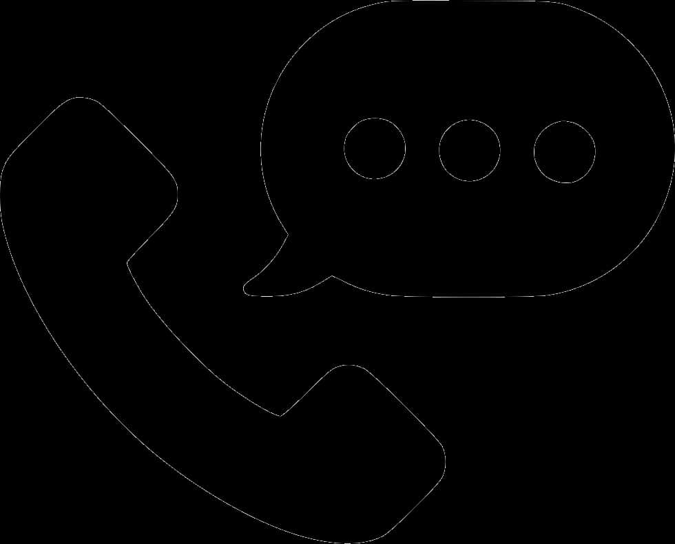 Calland Message Icon Outline PNG Image