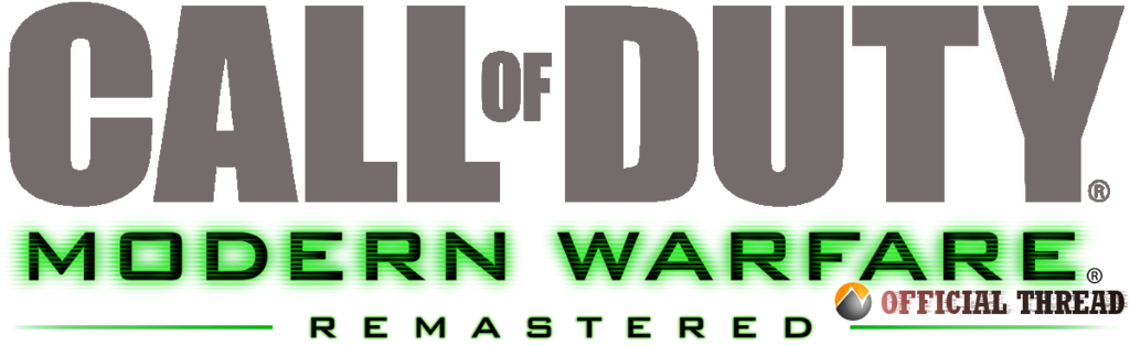 Callof Duty Modern Warfare Remastered Logo PNG Image