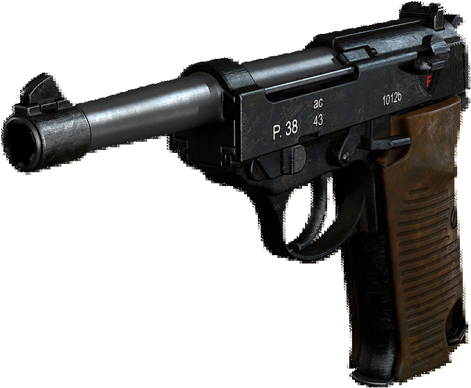 Callof Duty P38 Pistol PNG Image