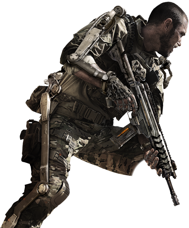 Callof Duty Soldier Action Pose PNG Image