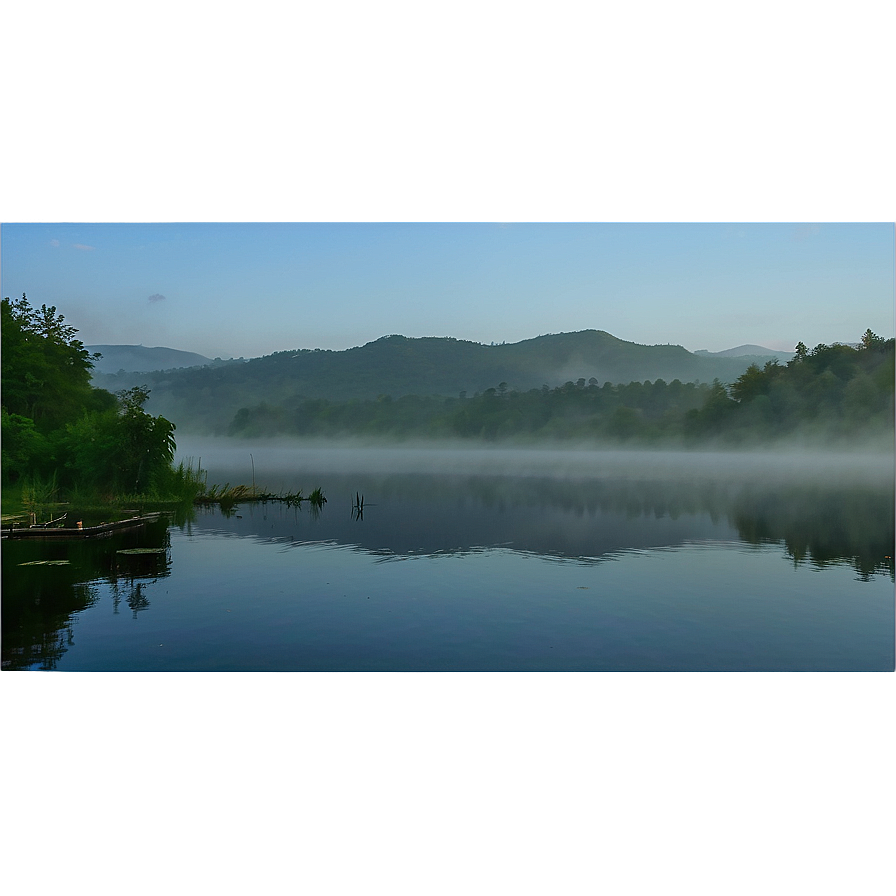 Calm Lake Mist Png Ewn PNG Image