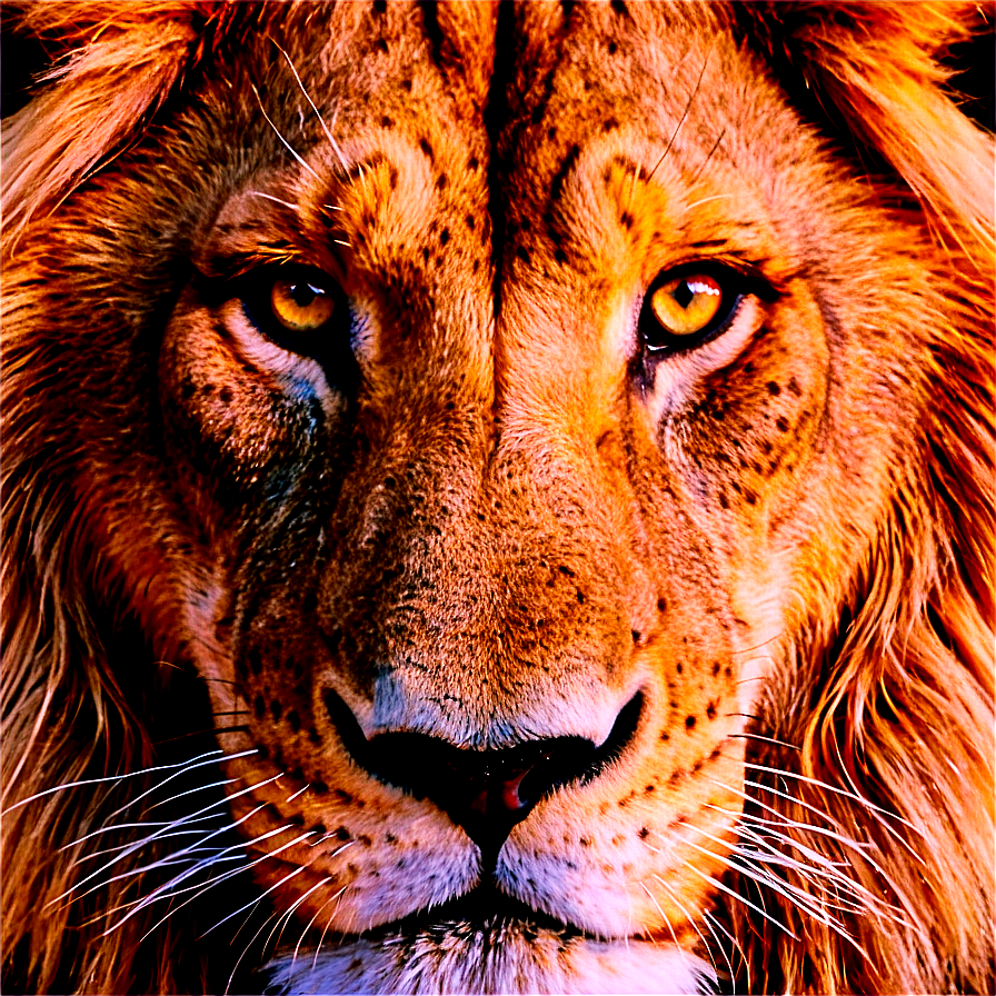 Calm Lion Face Png Myh PNG Image