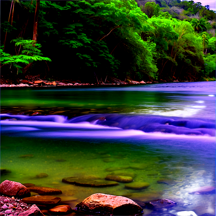 Calm River Flow Png Soe38 PNG Image