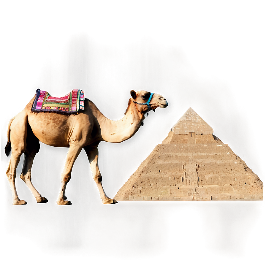 Camel And Pyramid Png 05212024 PNG Image