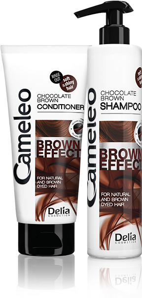 Cameleo Brown Hair Care Products PNG Image