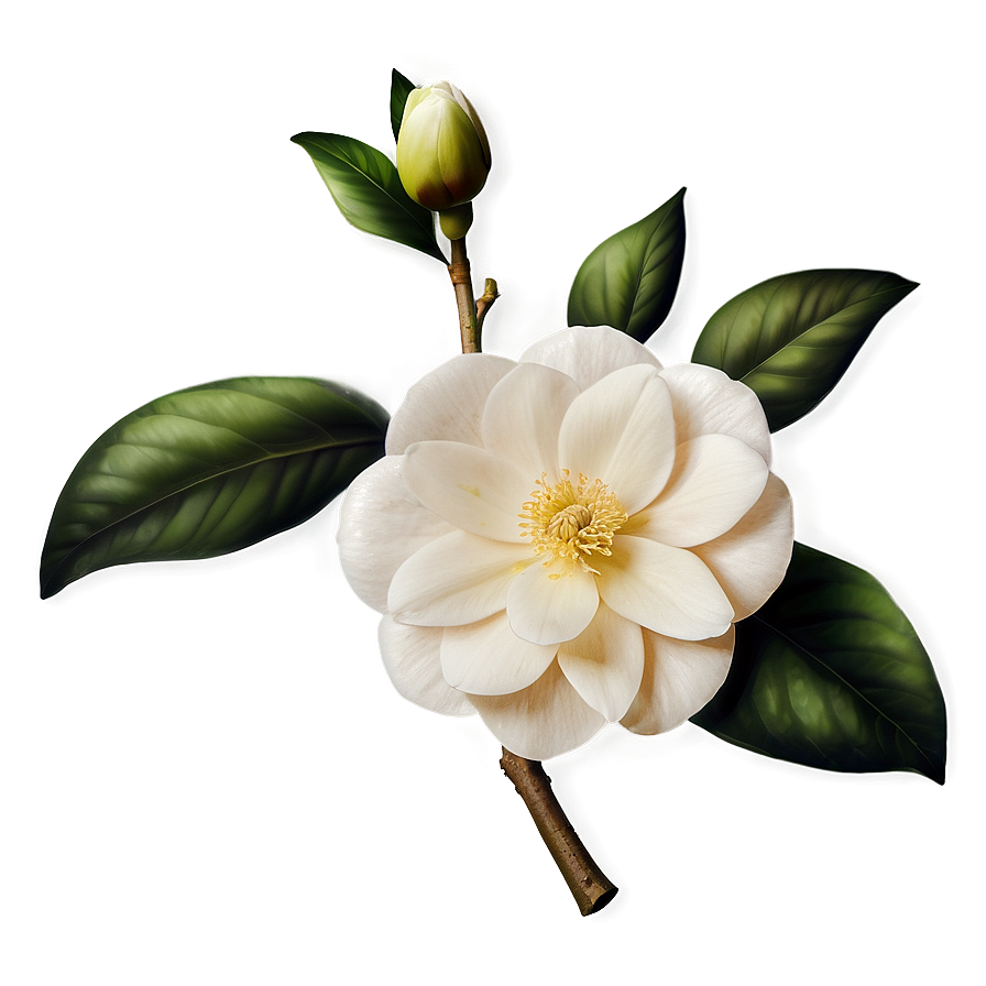 Camellia Flower Drawing Png Kkl8 PNG Image