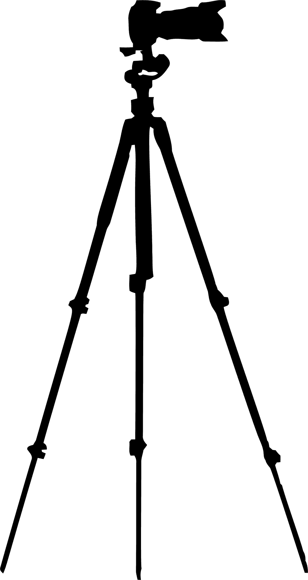 Camera Tripod Silhouette PNG Image