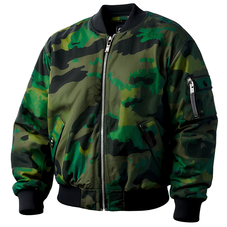 Camouflage Bomber Jacket Png 06282024 PNG Image