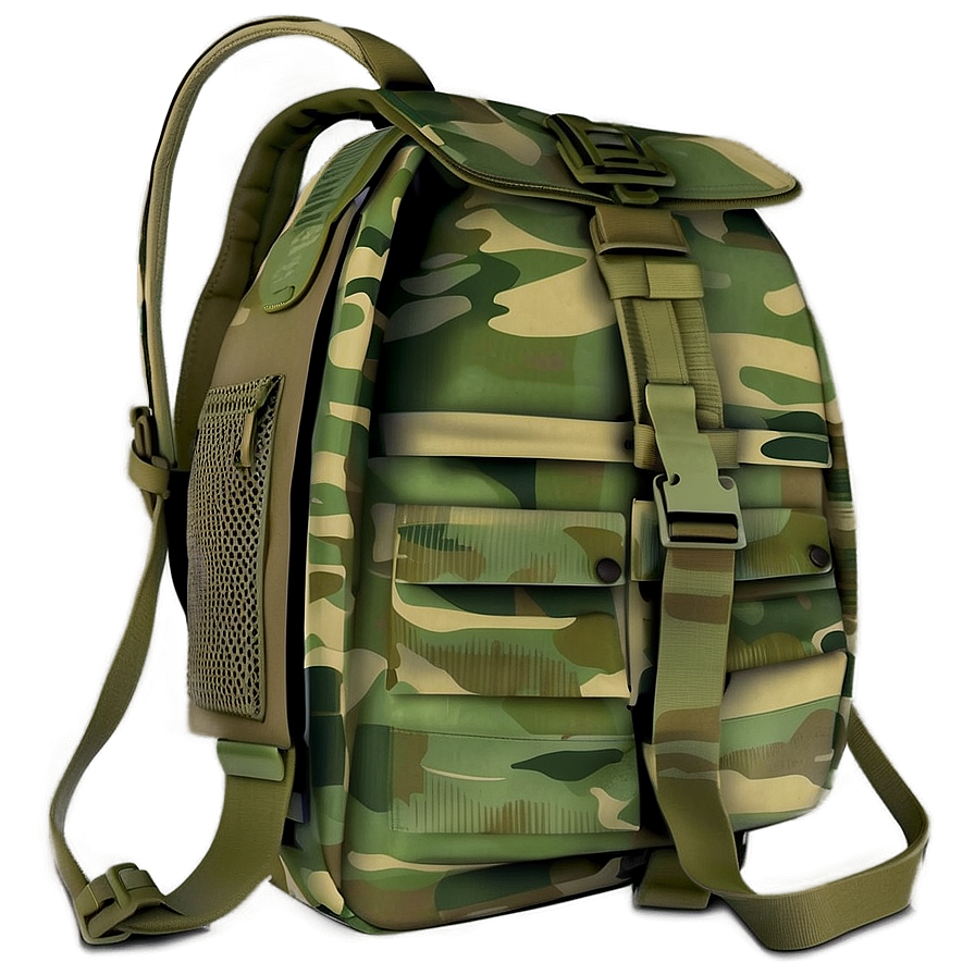 Camouflage Book Bag Military Png Coy PNG Image