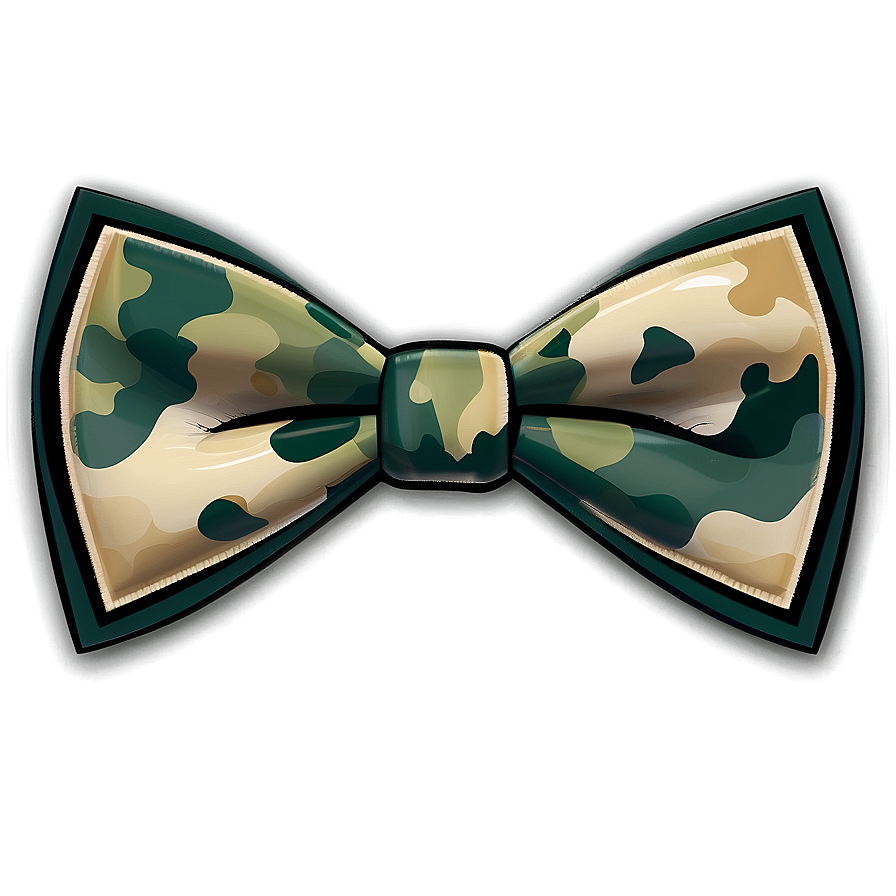 Camouflage Bow Tie Png 05252024 PNG Image