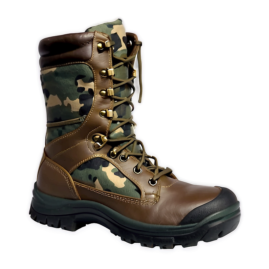 Camouflage Hiking Boots Png Ehm1 PNG Image