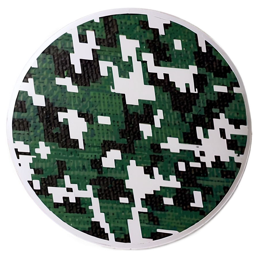 Camouflage Round Sticker Png Ujo PNG Image