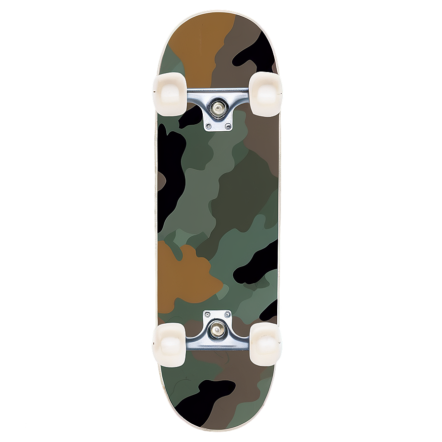 Camouflage Skateboard Deck Template Png Ffu51 PNG Image