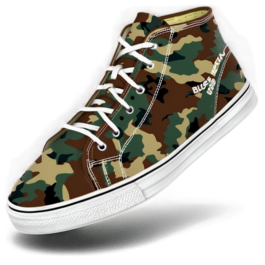 Camouflage Sneakers Png Jxf PNG Image