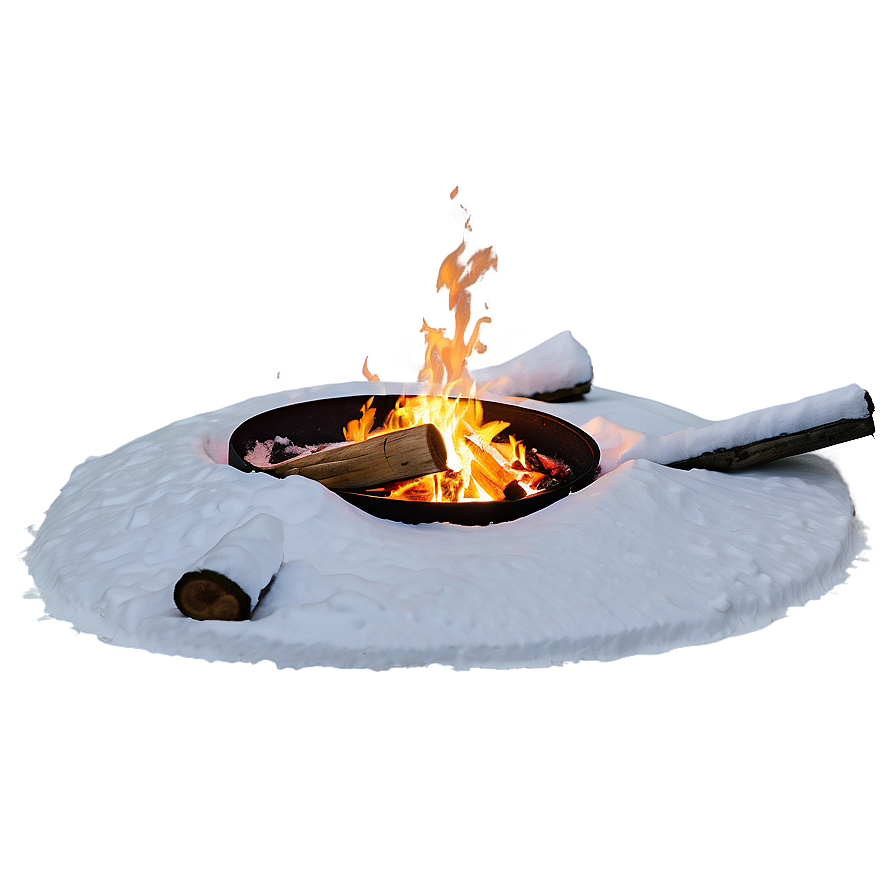 Campfire In Snow Png Thj59 PNG Image