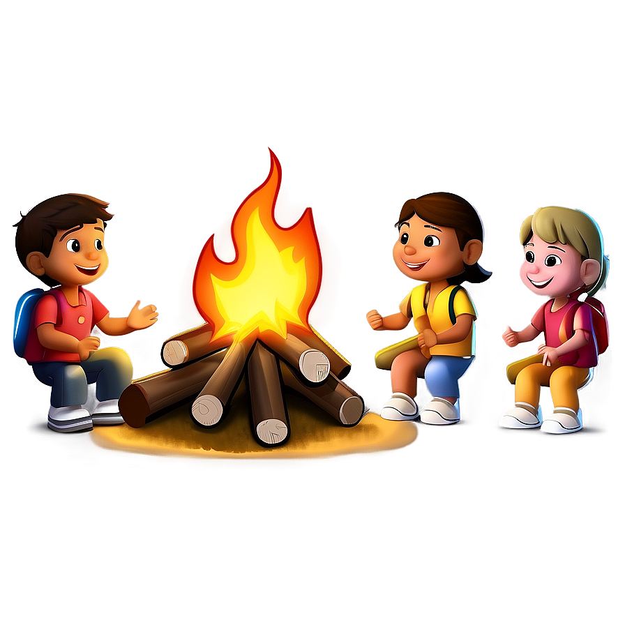 Campfire Story Scene Png 6 PNG Image