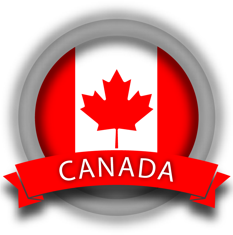 Canada Flag Emblem Graphic PNG Image