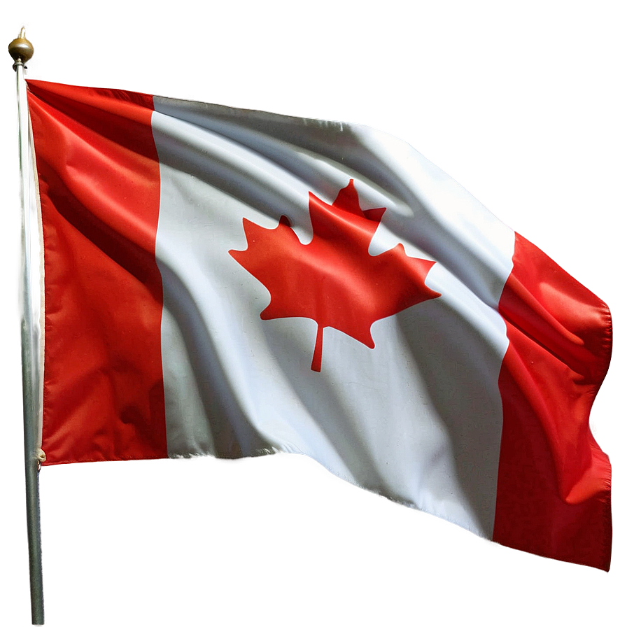 Canada Flag With Aurora Borealis Background Png 84 PNG Image