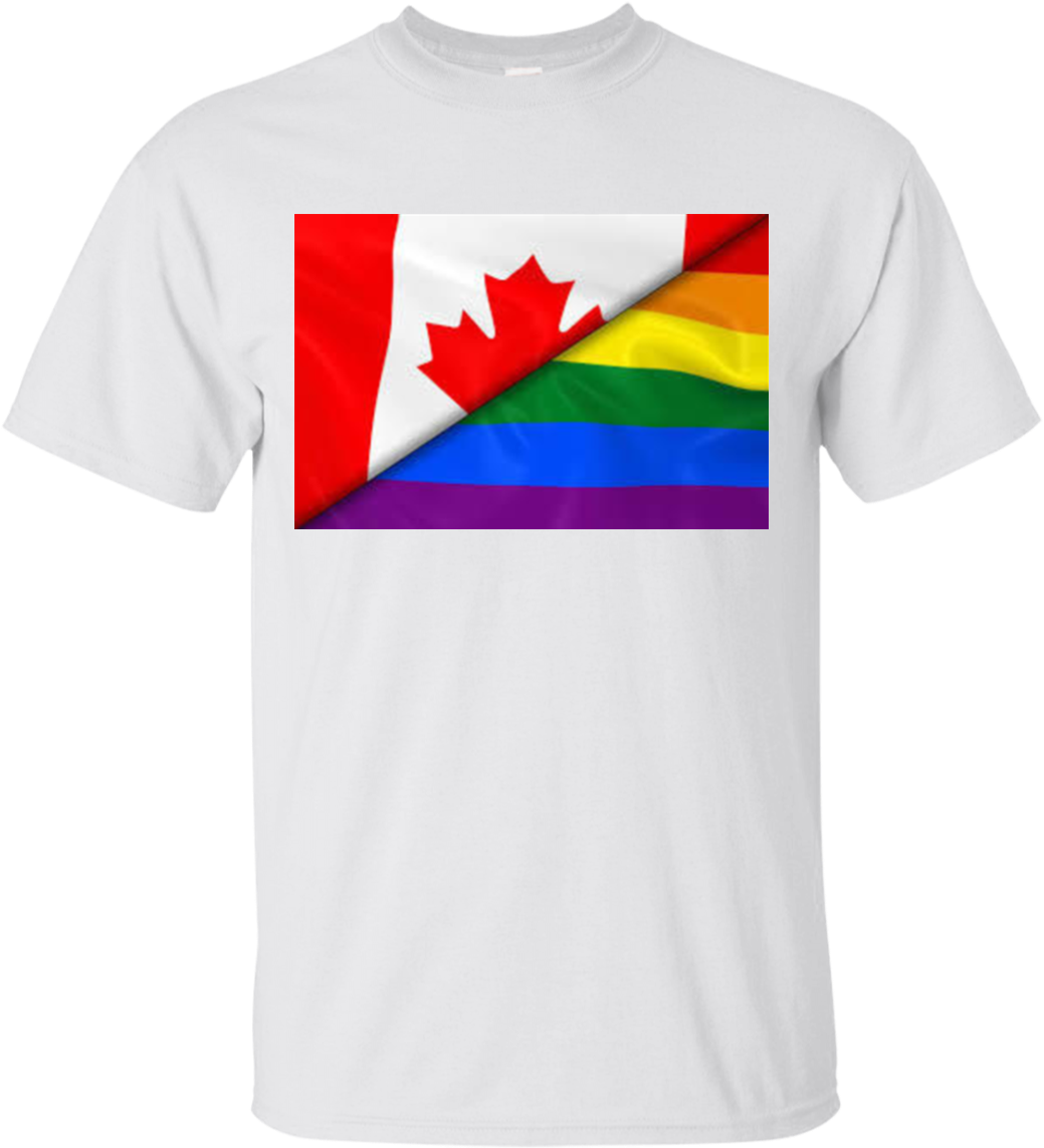 Canada Pride Flag T Shirt Design PNG Image