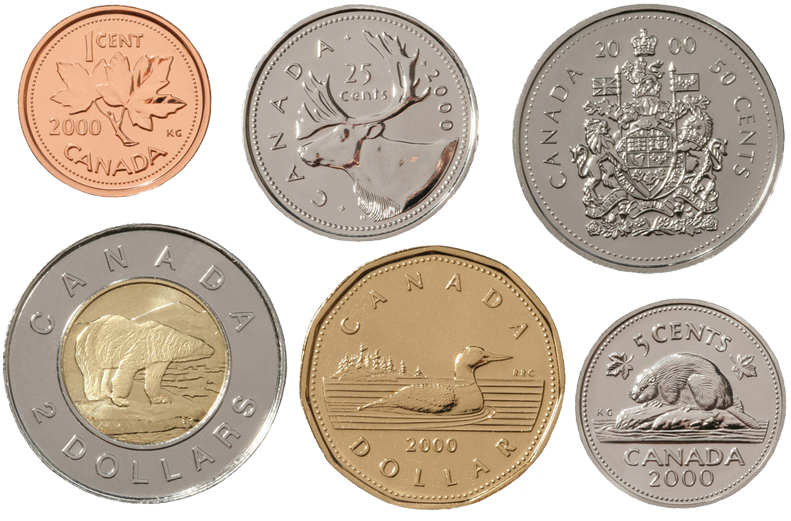 Canadian Currency Coins2000 PNG Image