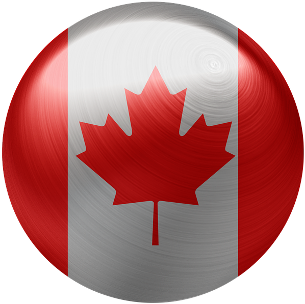 Canadian Flag Sphere Graphic PNG Image