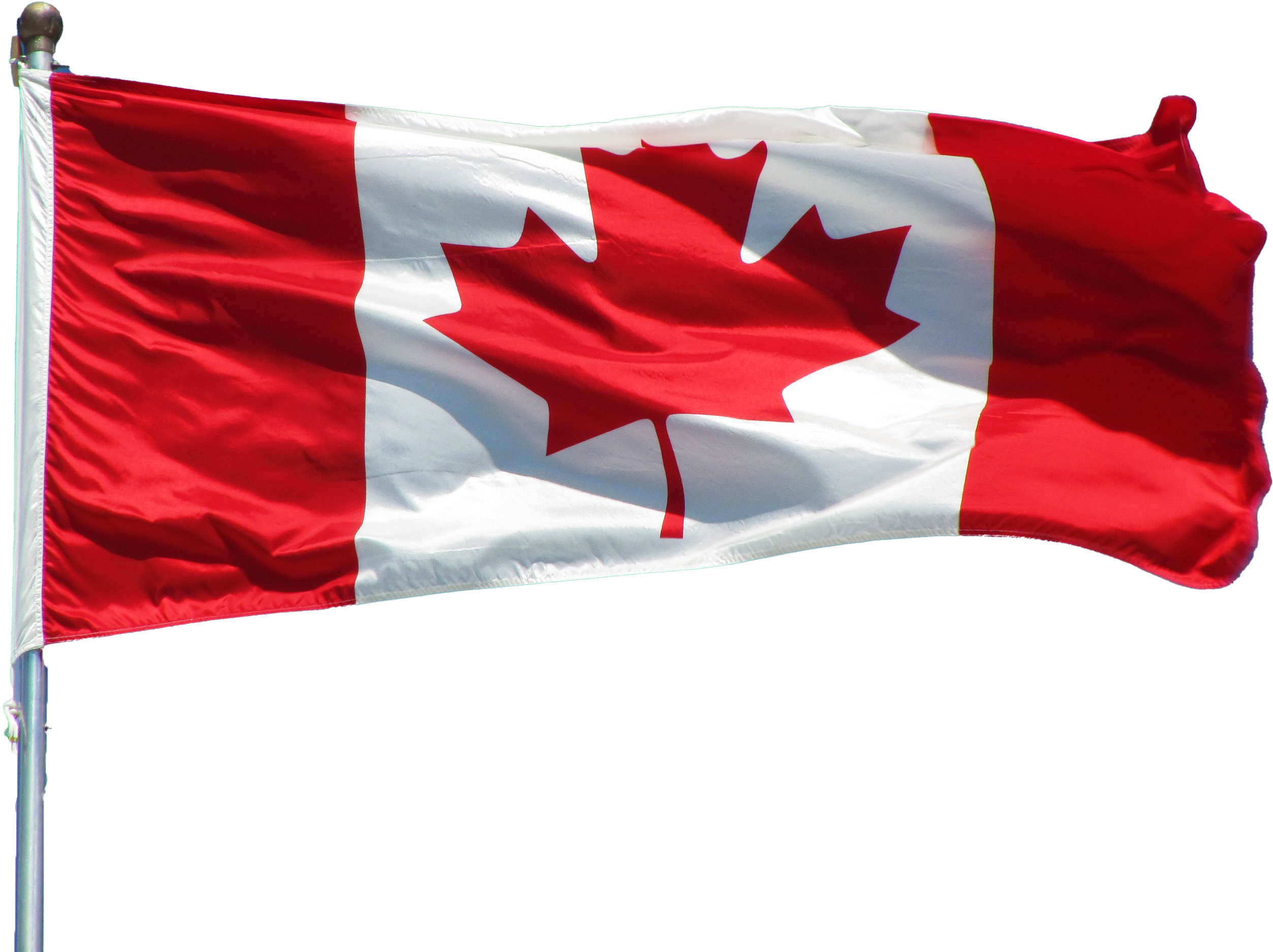 Canadian Flag Waving PNG Image