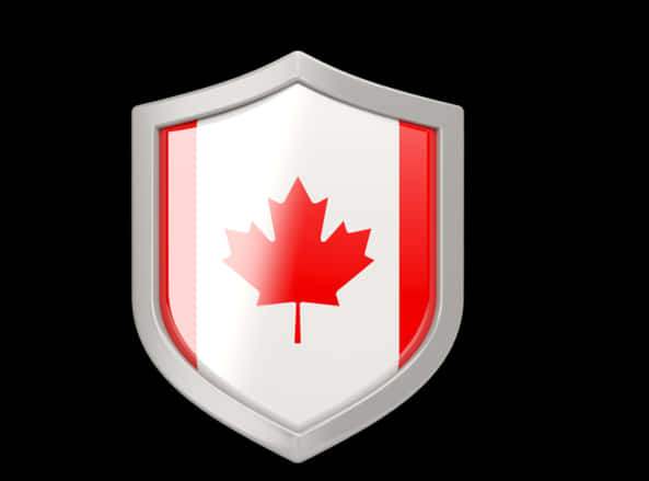 Canadian Maple Leaf Shield PNG Image