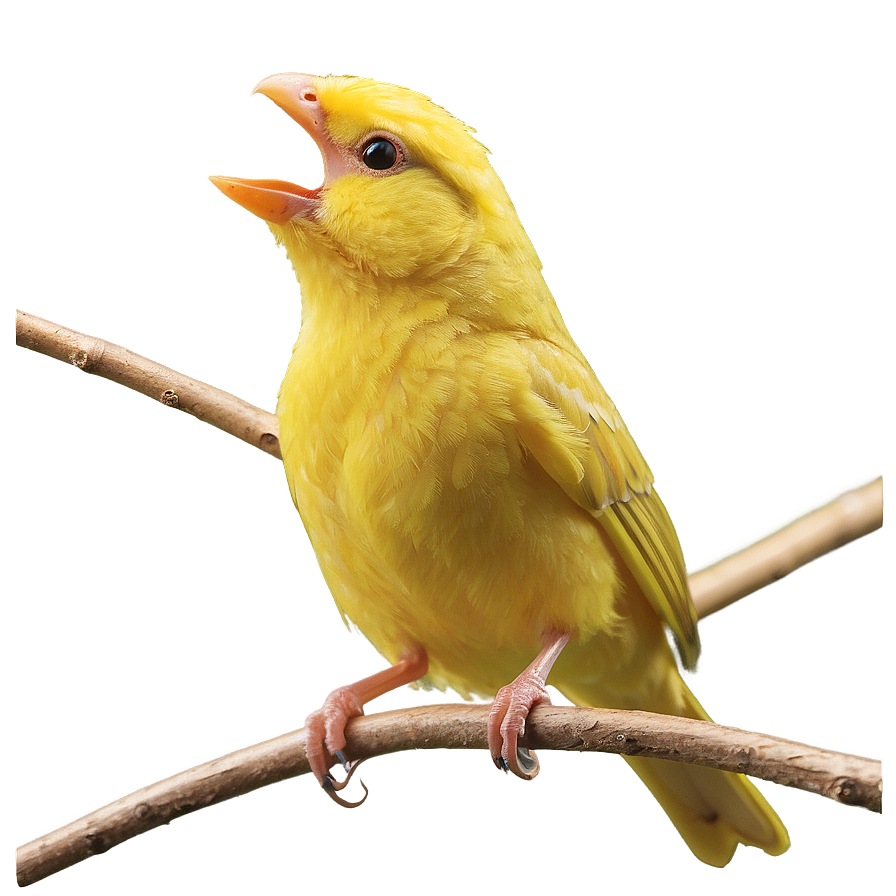 Canary Bird Singing Png 05032024 PNG Image