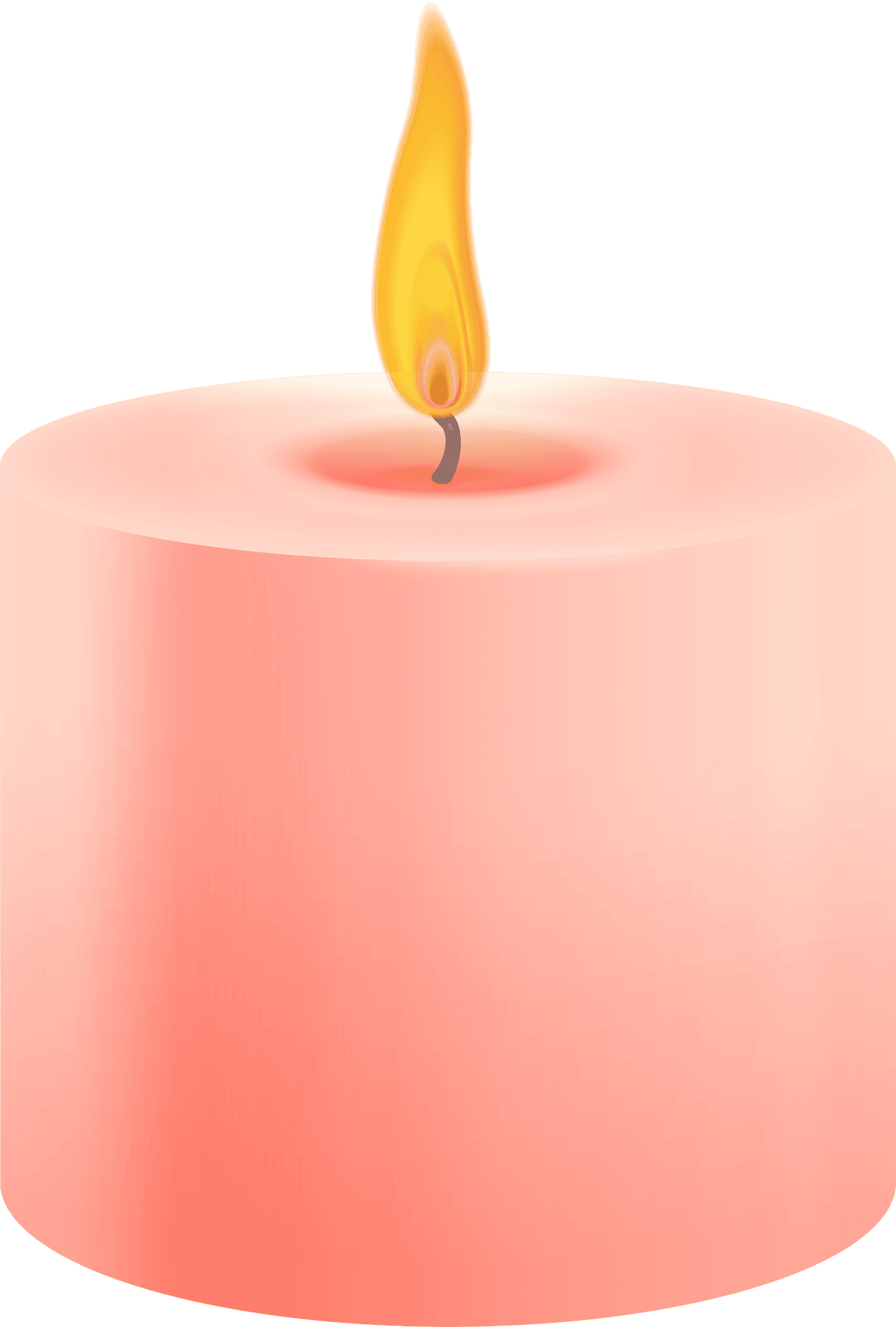 Candle Flame Illustration PNG Image