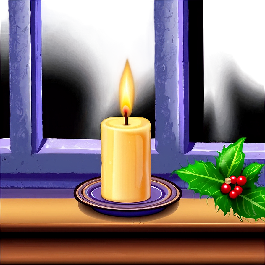 Candle In Window Png Lba26 PNG Image