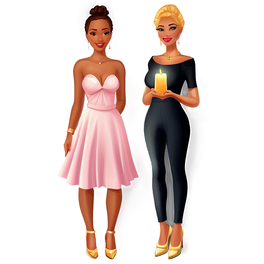 Candle Light Dinner Outfit Png Rws36 PNG Image