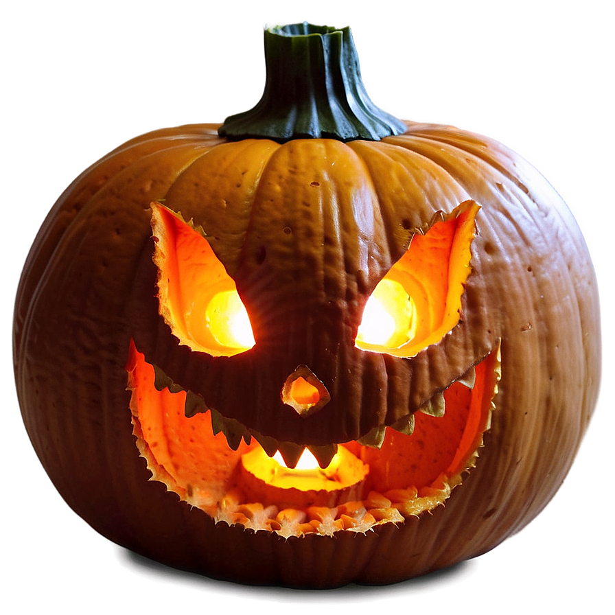 Candlelit Pumpkin Carving Png Kku PNG Image