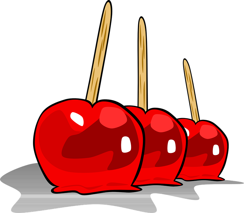 Candy Apples Illustration PNG Image