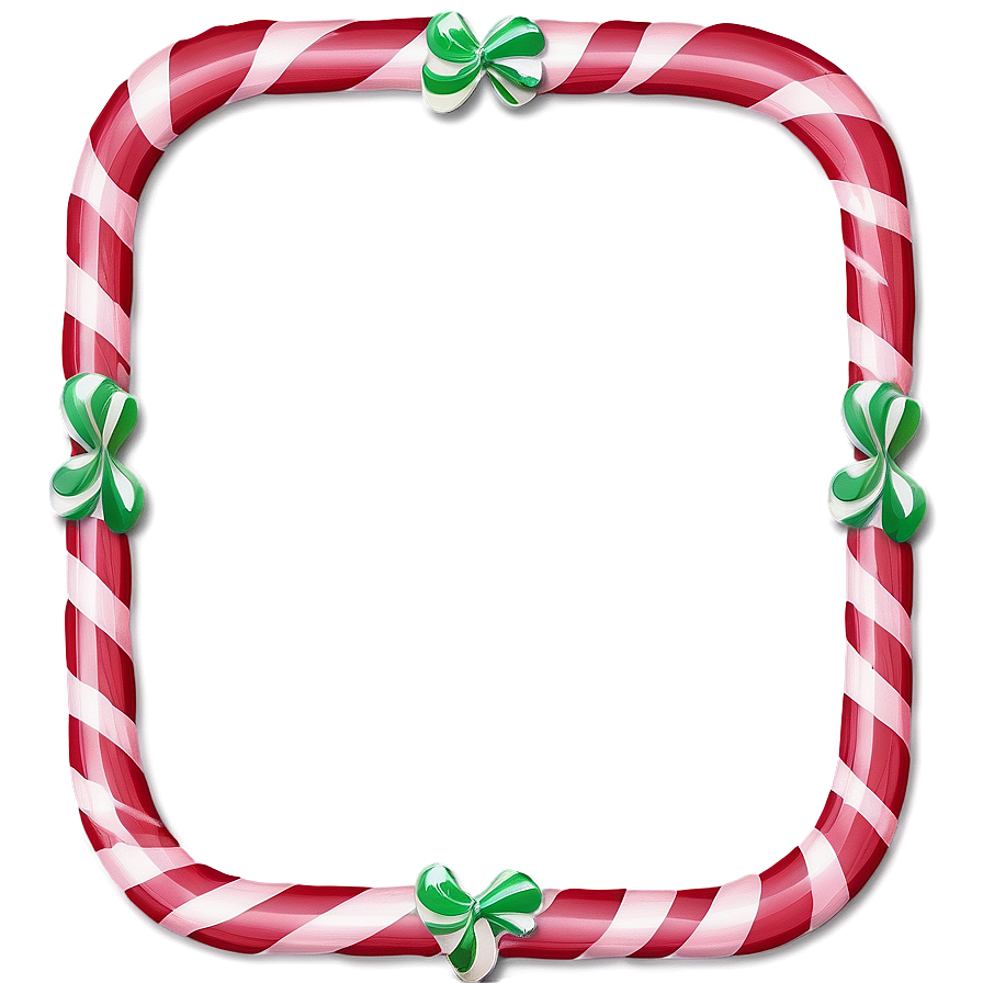 Candy Cane Frame Png 05252024 PNG Image