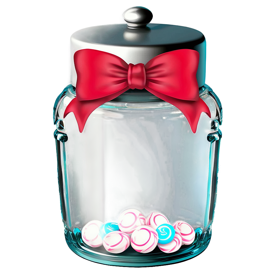 Candy Jar With Bow Png Joy PNG Image