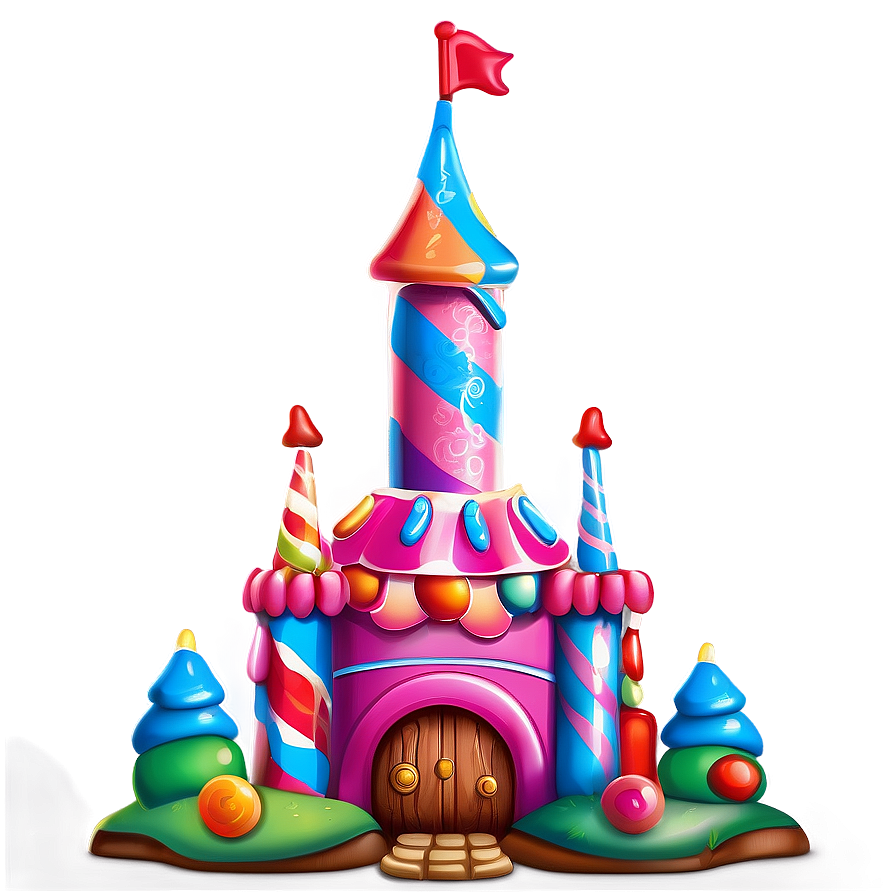 Candy Land Castle Image Png Adg PNG Image