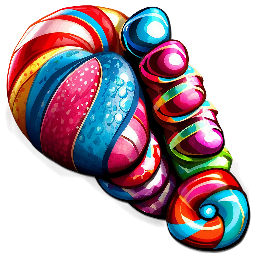 Candy Land Festive Decorations Png Pql PNG Image