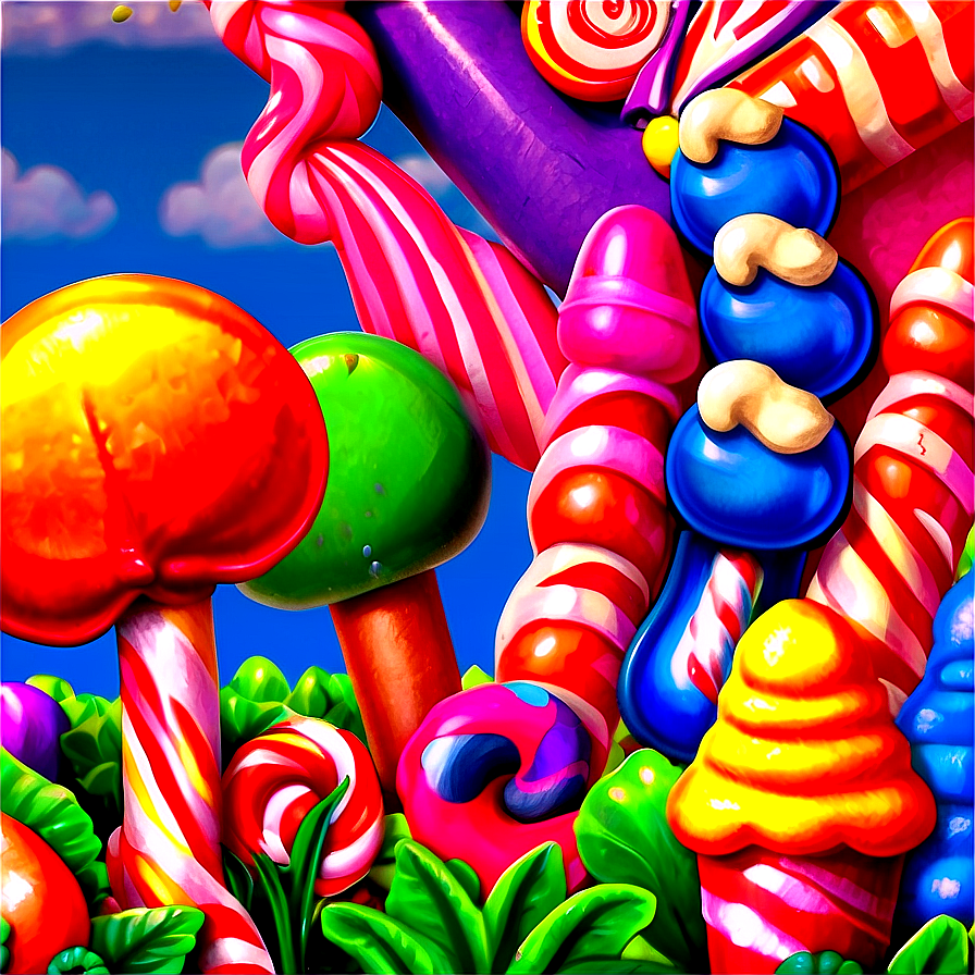 Candy Land Glazed Gardens Png 89 PNG Image