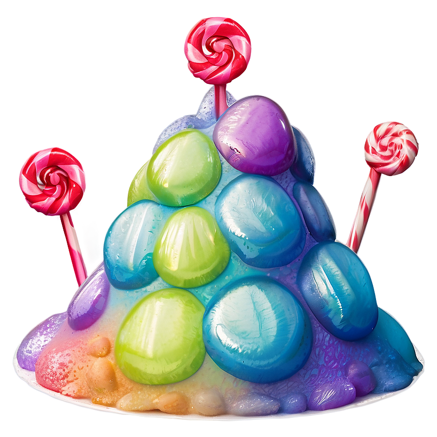 Candy Land Gumdrop Mountains Png 06202024 PNG Image