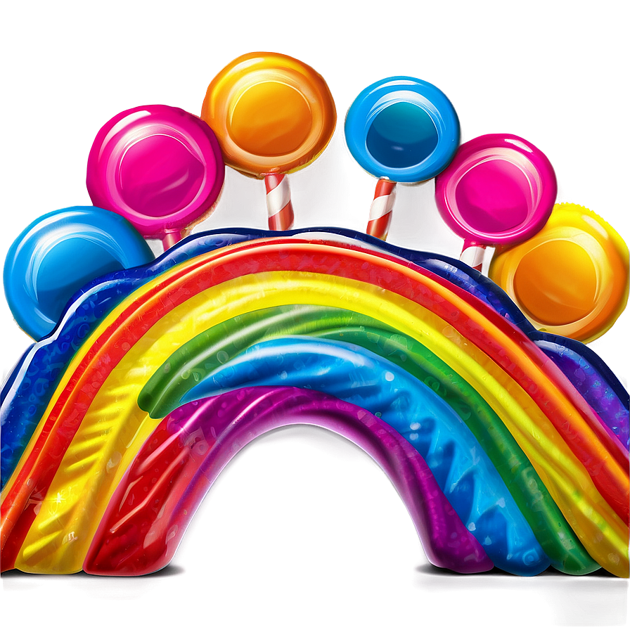 Candyland Rainbow Candy Road Png 79 PNG Image