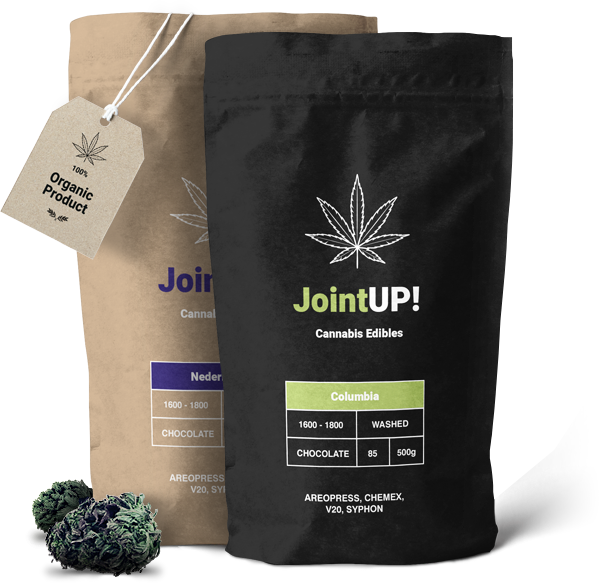 Cannabis Product Packagingand Buds PNG Image