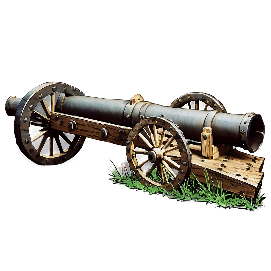 Cannon On Battlefield Png 05242024 PNG Image