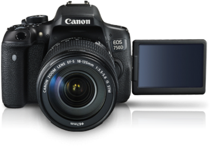 Canon E O S750 D D S L R Camera PNG Image