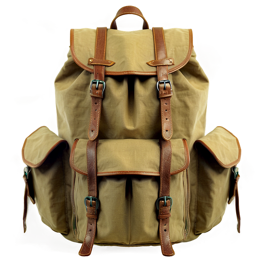 Canvas Backpack Png 05252024 PNG Image