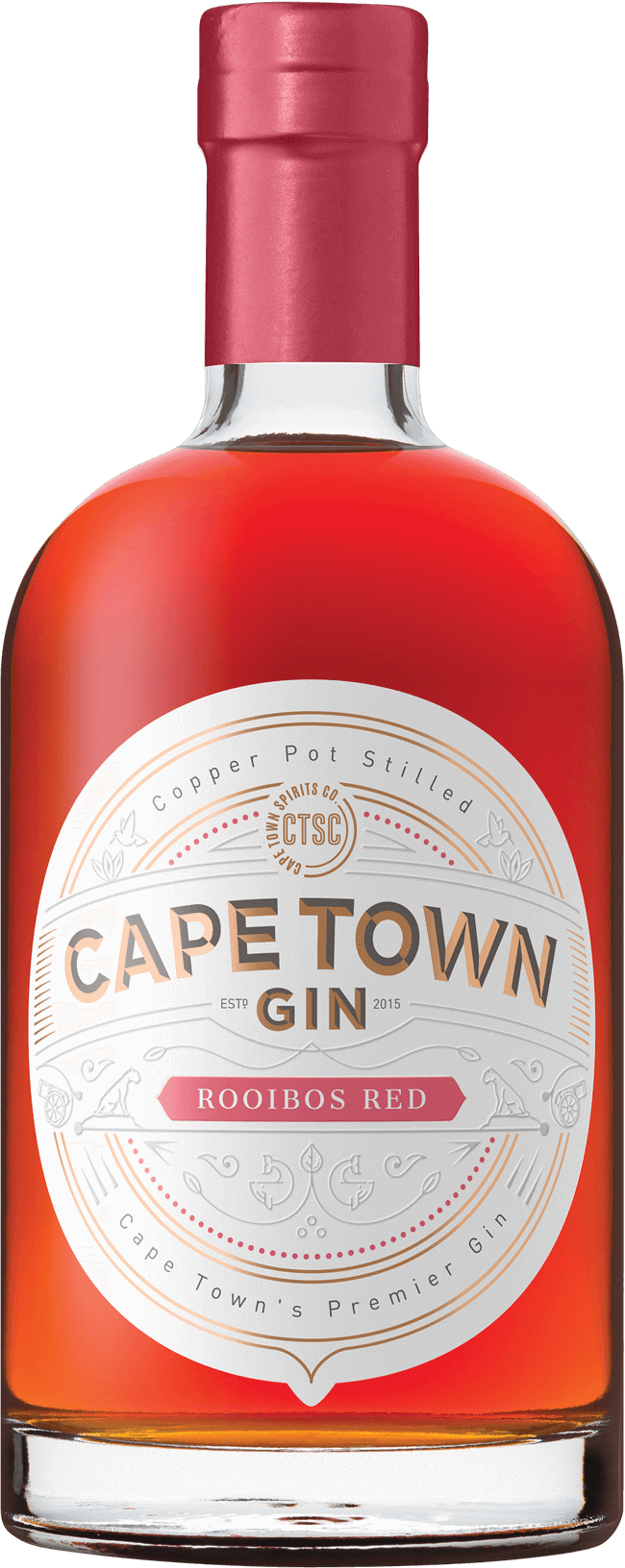 Cape Town Rooibos Red Gin Bottle PNG Image