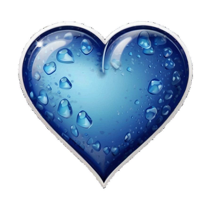 Capri Blue Heart Emoji Png Xsy PNG Image