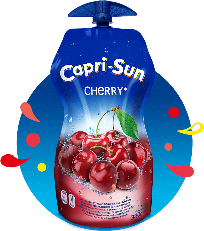 Capri Sun Cherry Pouch Product Image PNG Image