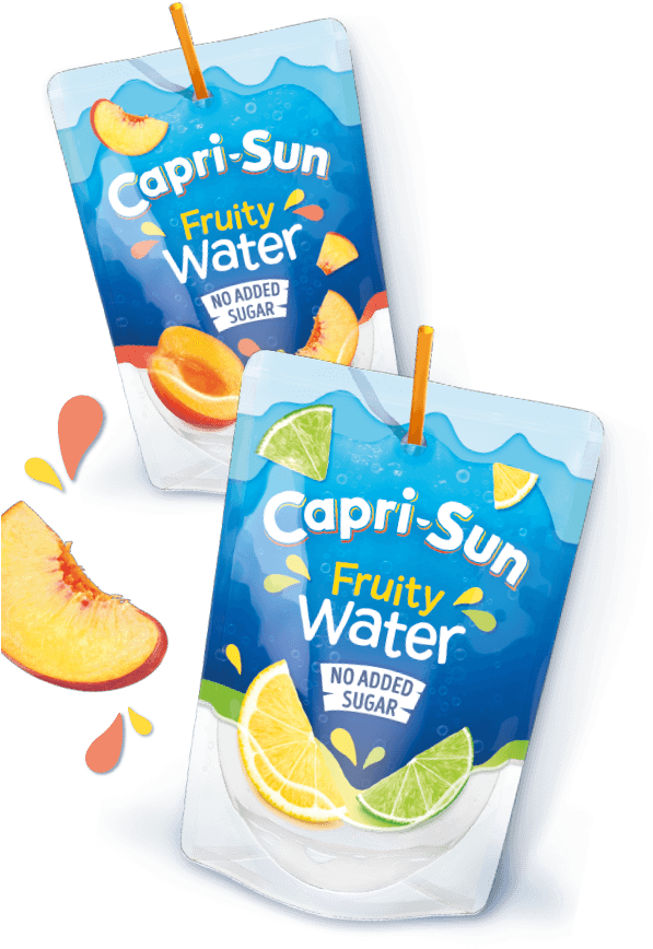 Capri Sun Fruity Water Pouches PNG Image